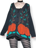 vintage pumpkin patch cardigan sweater (m-l)