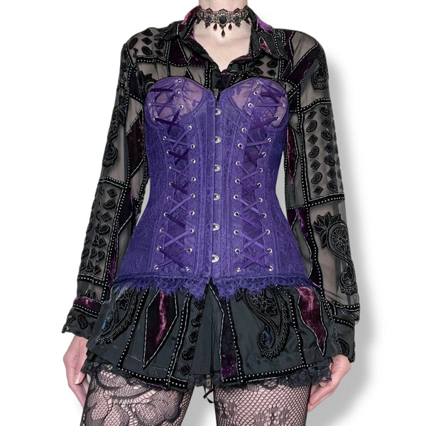 ultra violet lace corset (m)