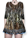 y2k earth fairy velvet babydoll top (s)
