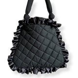 gloomy puffy quilted tote bag