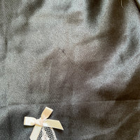 dark princess satin slip dress (xs-s)