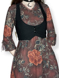 y2k whimsigoth asymmetrical dress (m-l)