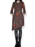 y2k whimsigoth asymmetrical dress (m-l)