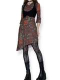 y2k whimsigoth asymmetrical dress (m-l)