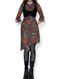 y2k whimsigoth asymmetrical dress (m-l)