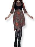 y2k whimsigoth asymmetrical dress (m-l)